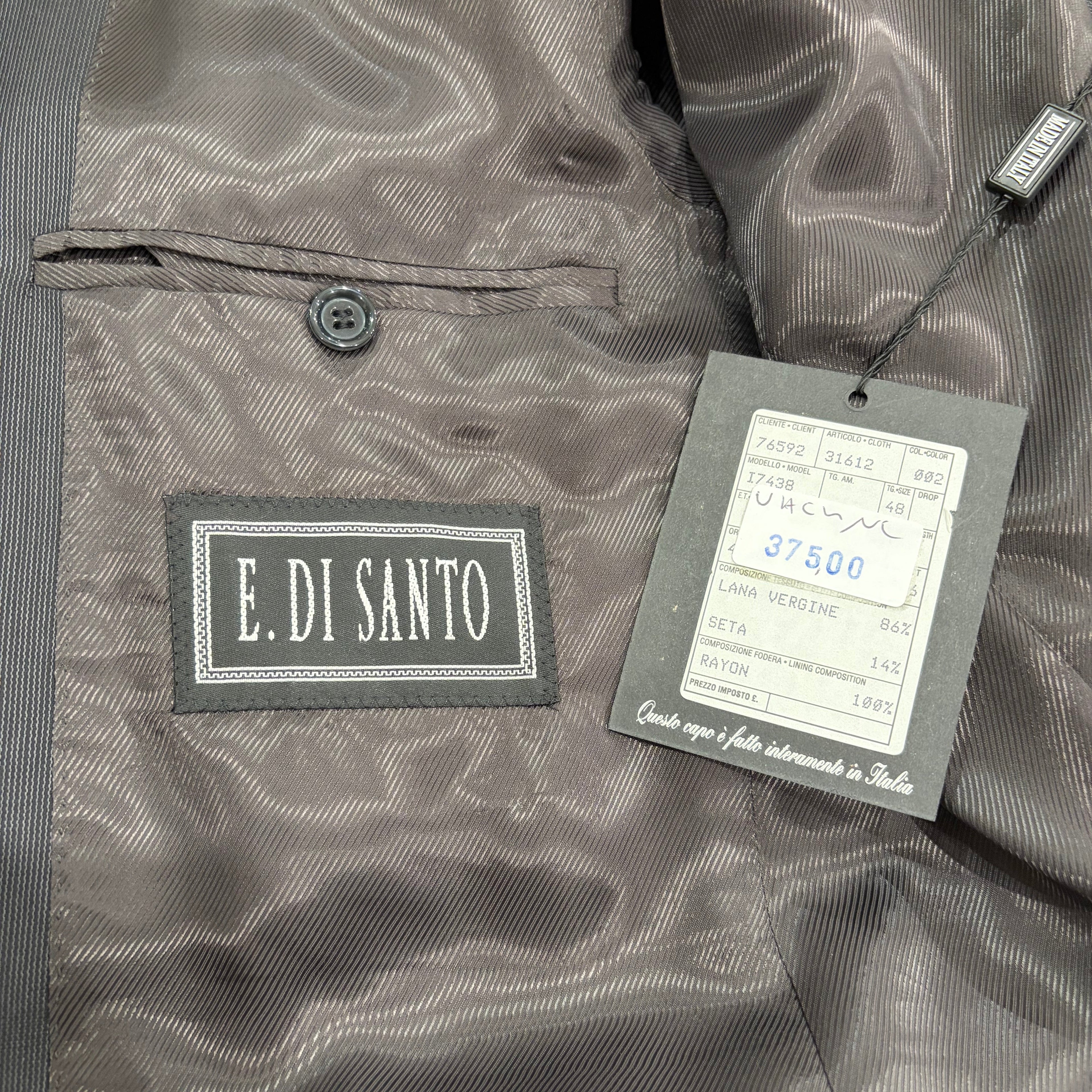 Completo Giacca e Pantalone elegante scuro | E . DI SANTO cerimonia