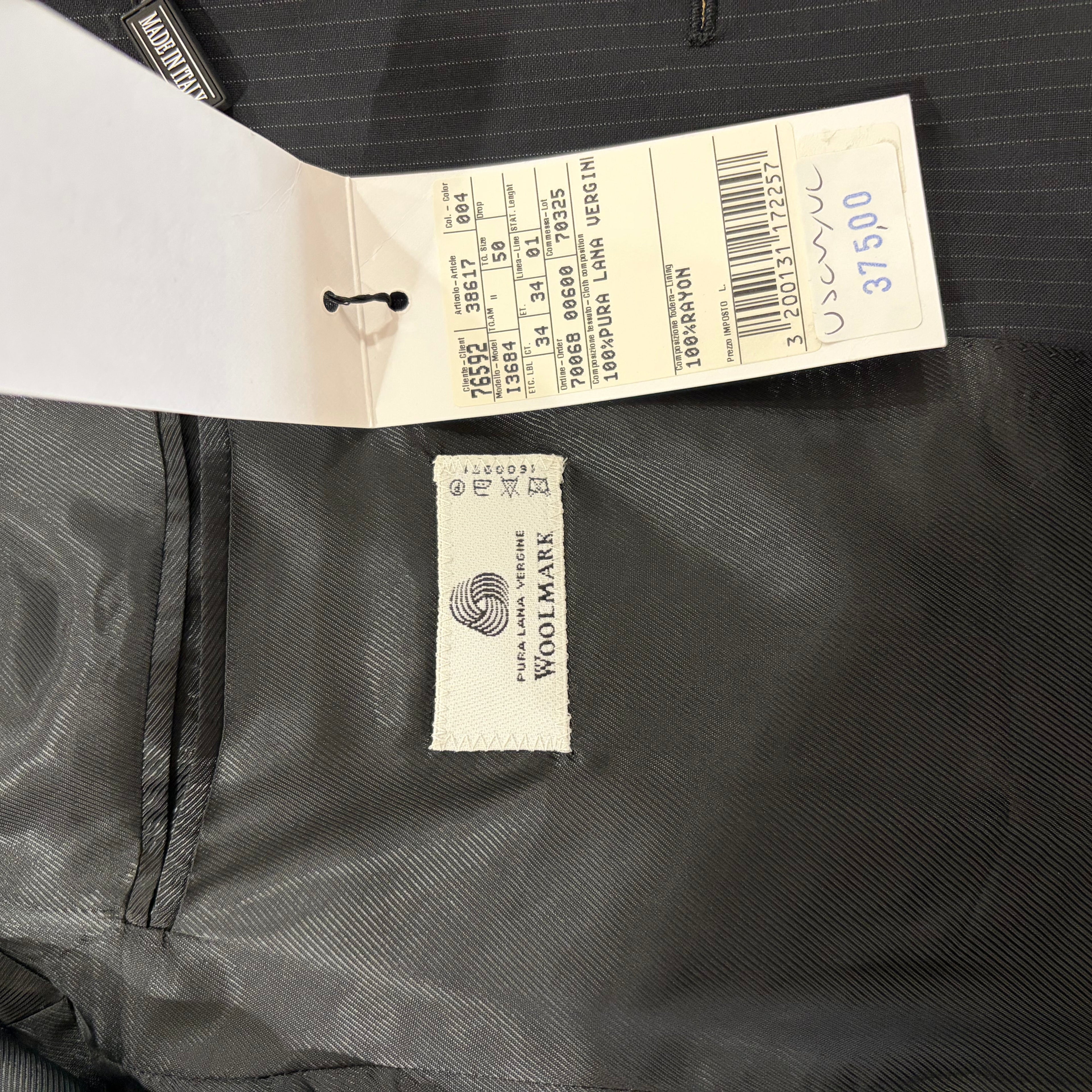 Completo Giacca e Pantalone WoolMark