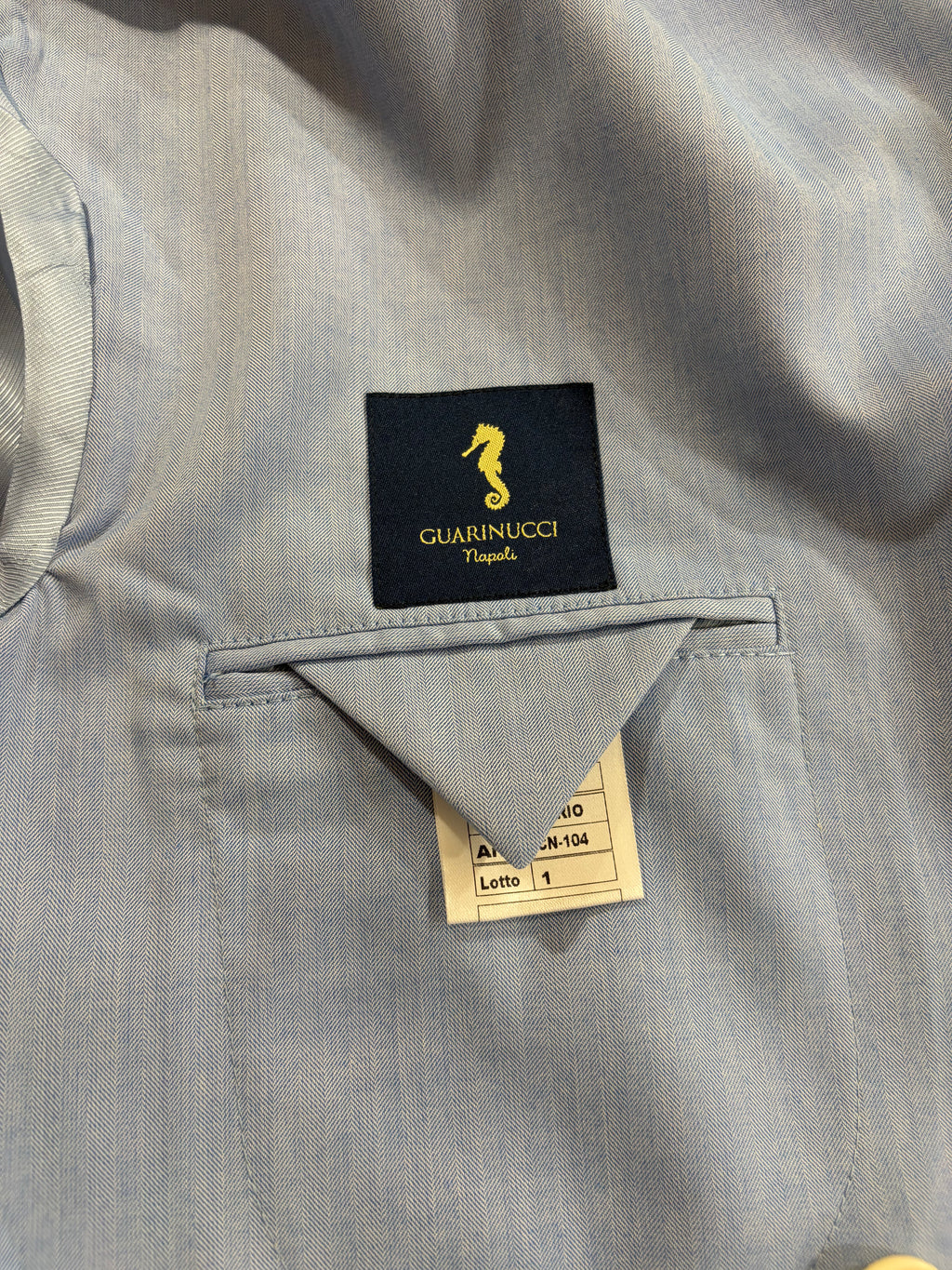 Completo Giacca e Pantalone azzurro bottoni incrociati | Guarinucci Napoli
