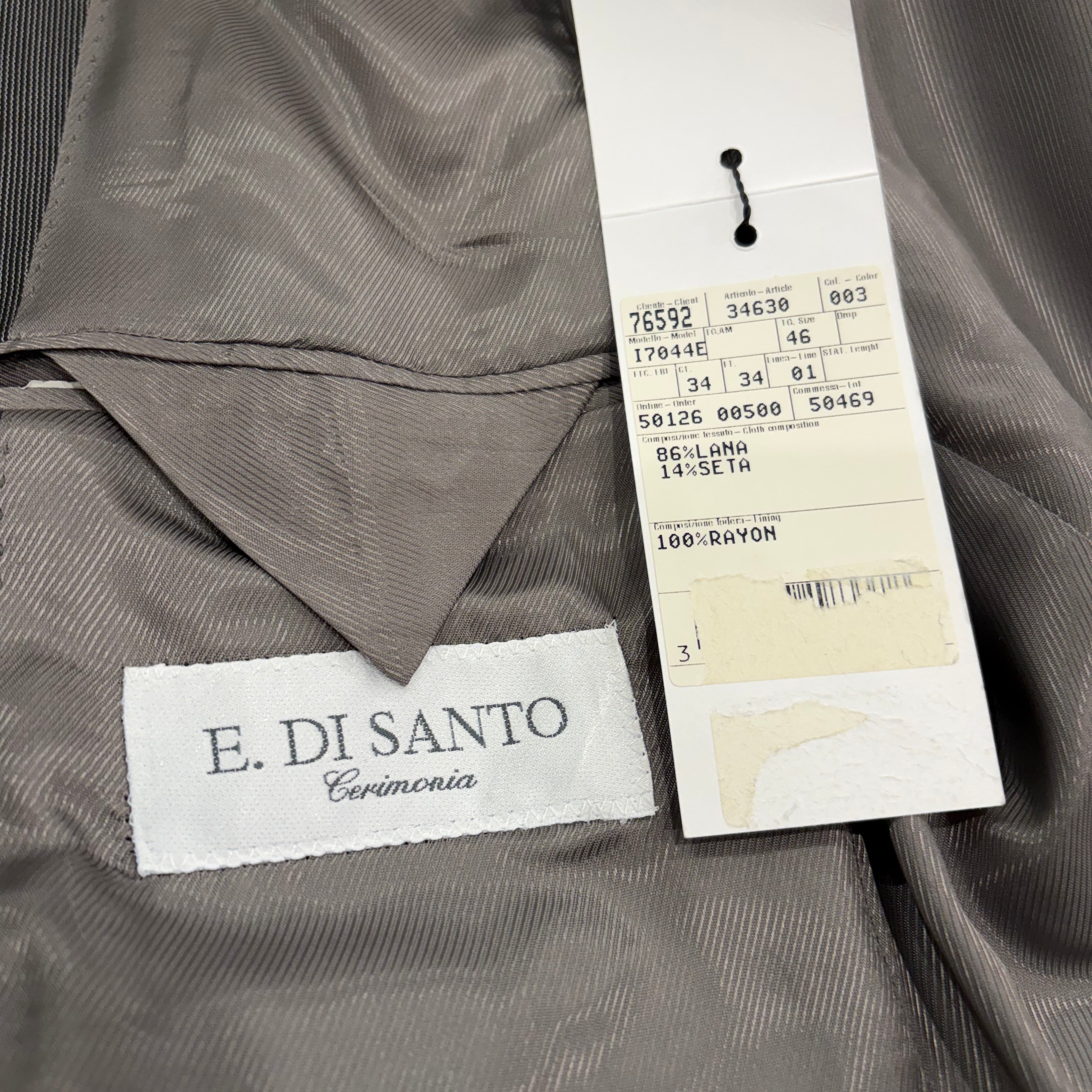 Completo Giacca - Gilette - Pantalone elegante grigio | E. DI SANTO cerimonia