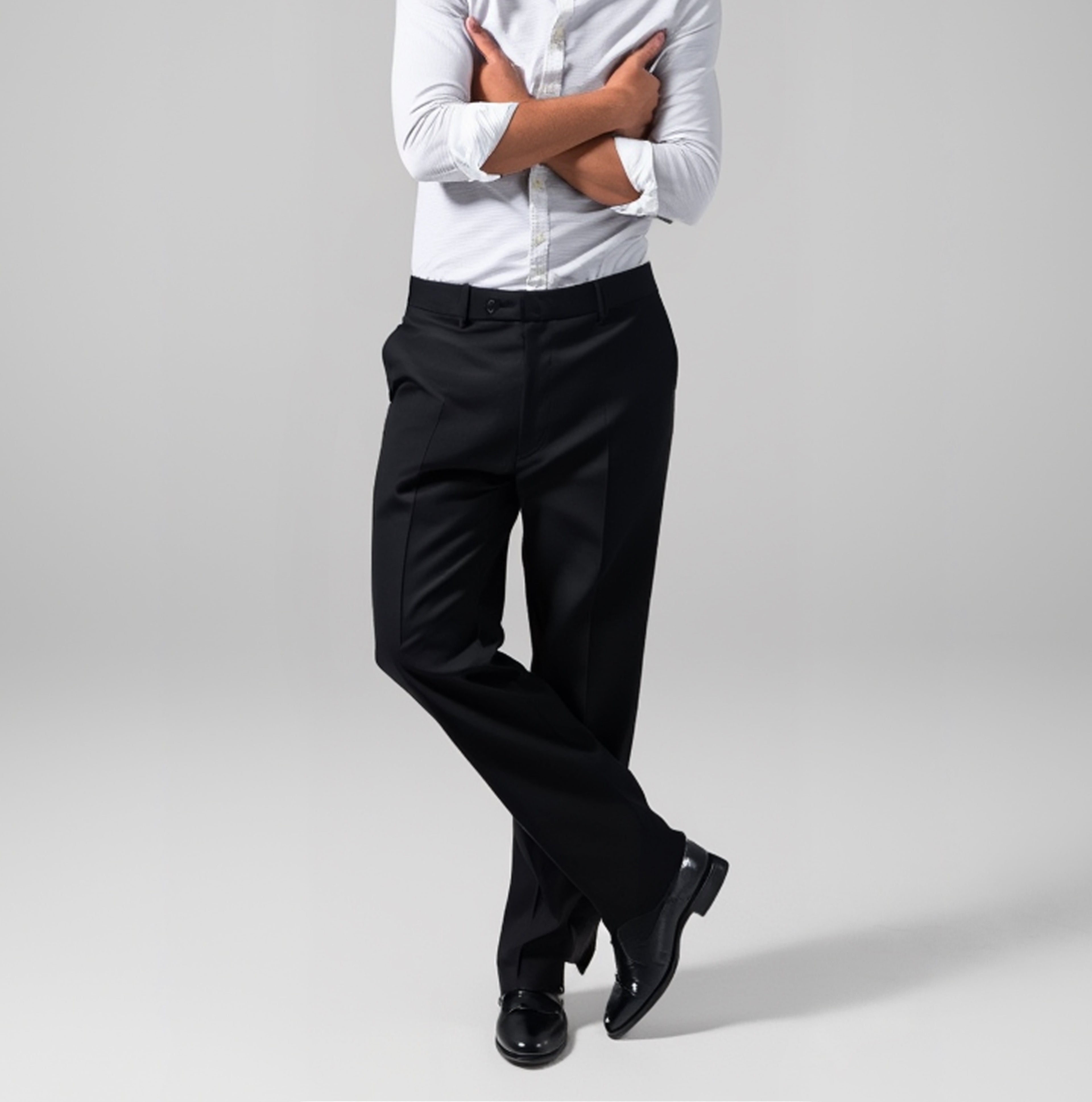 Completo Giacca e Pantalone nero elegante con riga verticale | E. Di Santo