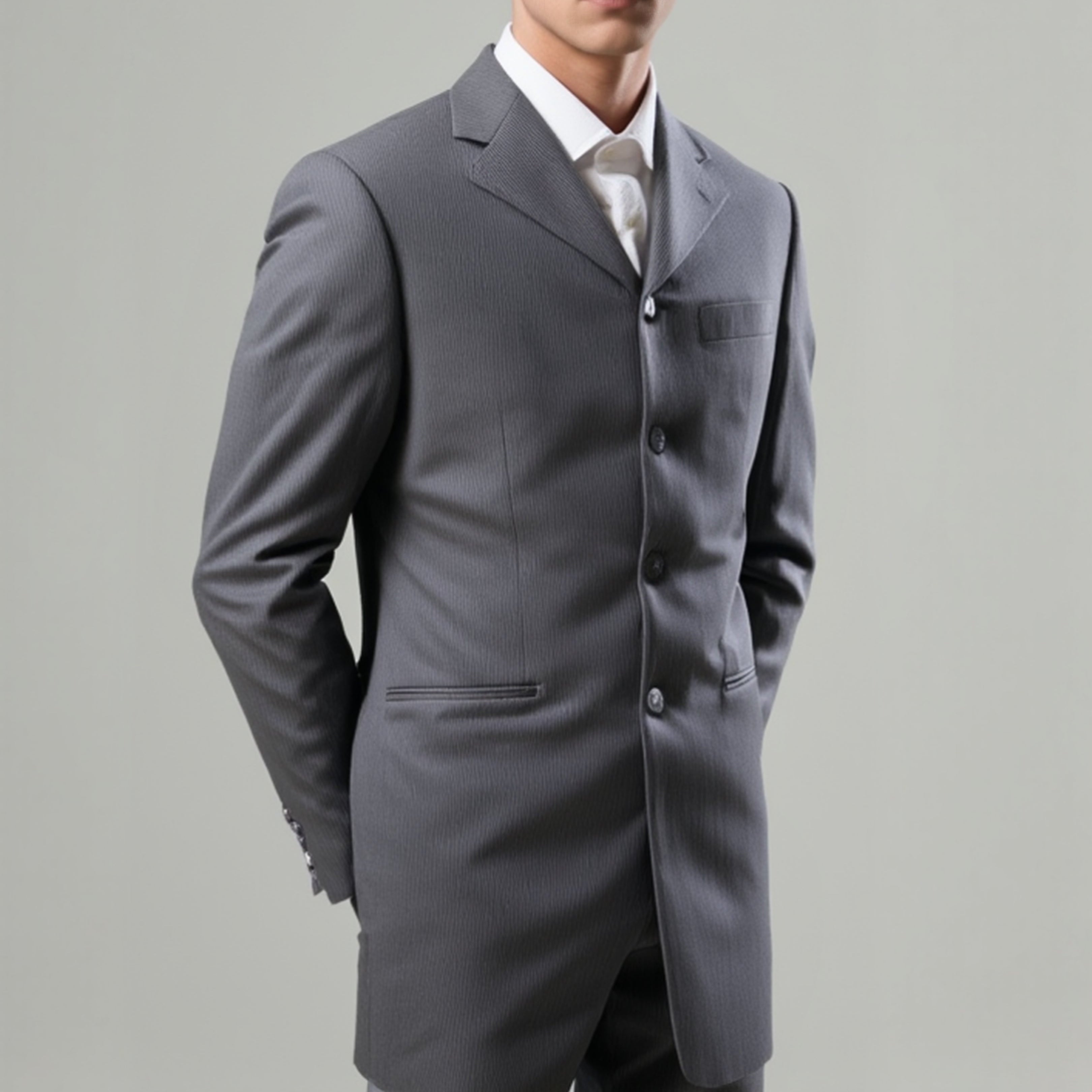 Completo Giacca - Gilette - Pantalone elegante grigio | E. DI SANTO cerimonia