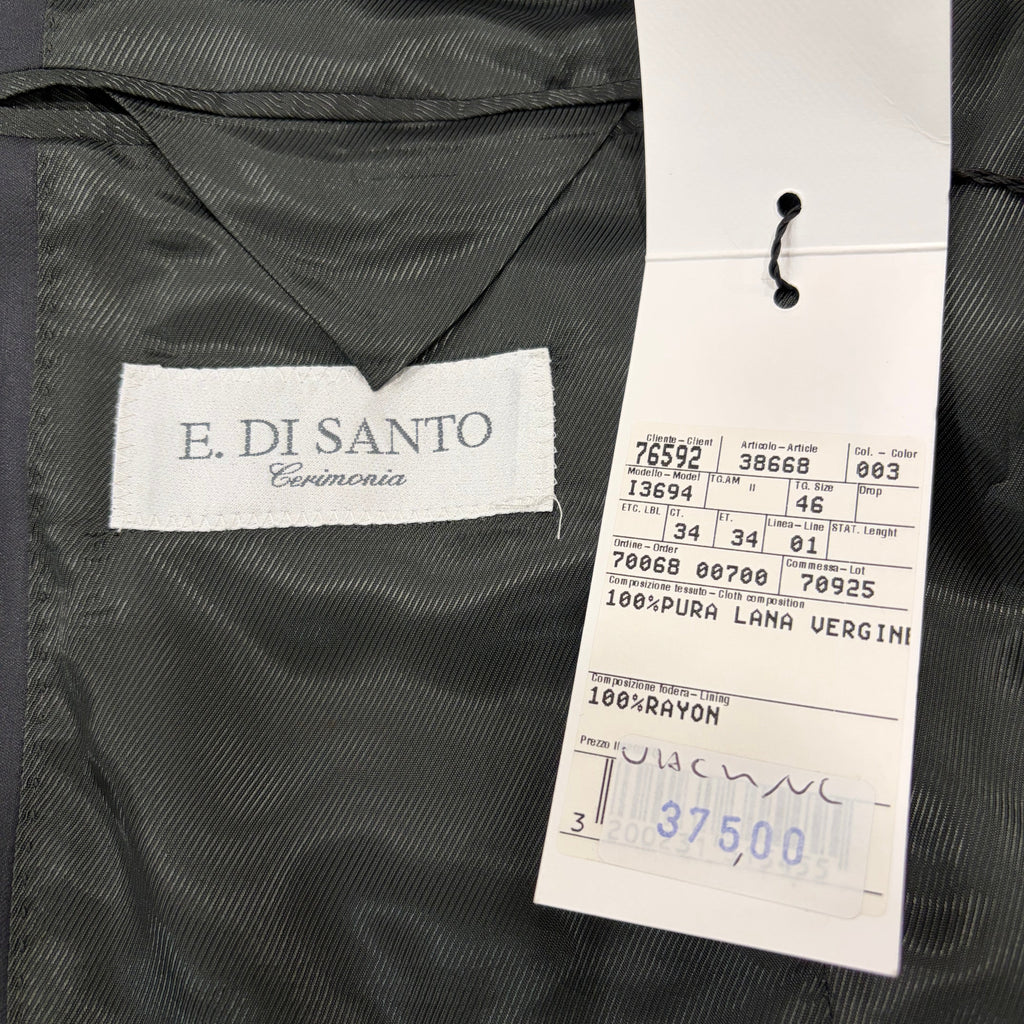 Completo Giacca e Pantalone elegante nero lucido | E. DI SANTO cerimonia