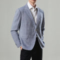 Giacca casual fantasia azzurra | Manuel Ritz