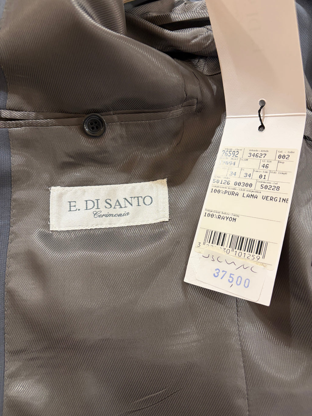 Completo giacca e pantalone elegante scuro | E. DI SANTO cerimonia