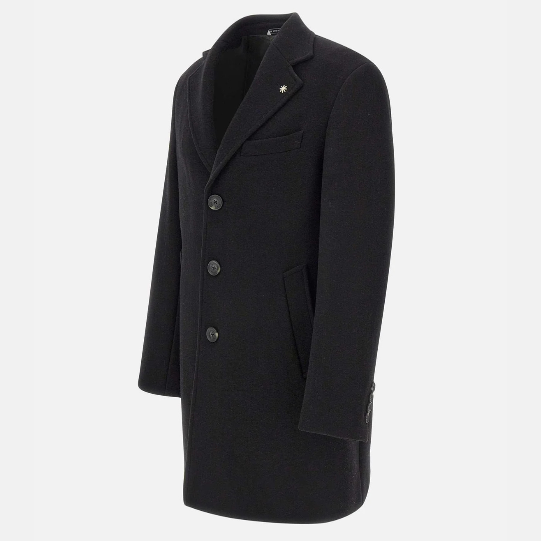 Cappotto in lana scuro | Manuel Ritz