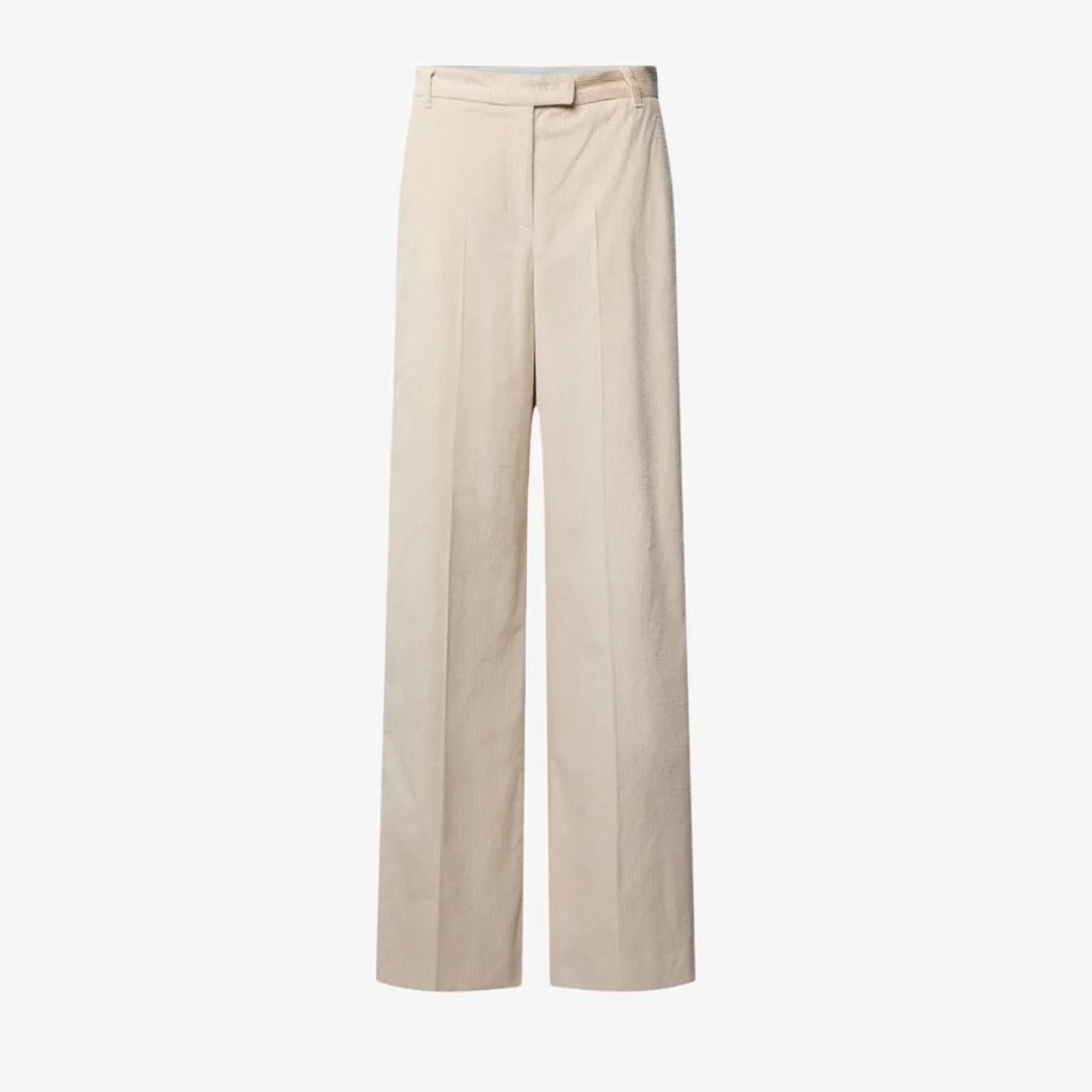 Pantalone lungo in velluto beige | Marella