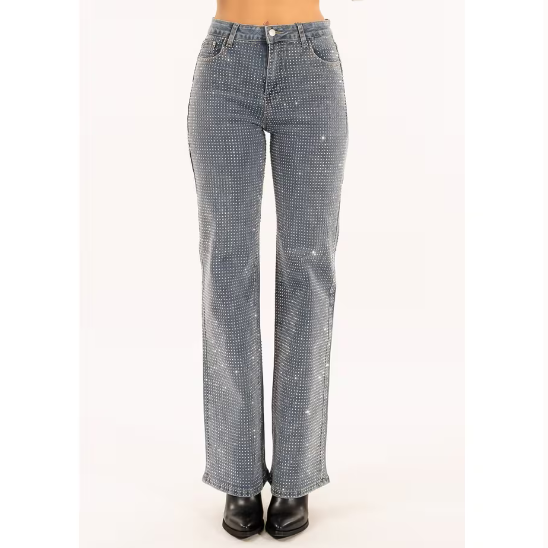 Jeans Denim con paillets | Kontatto