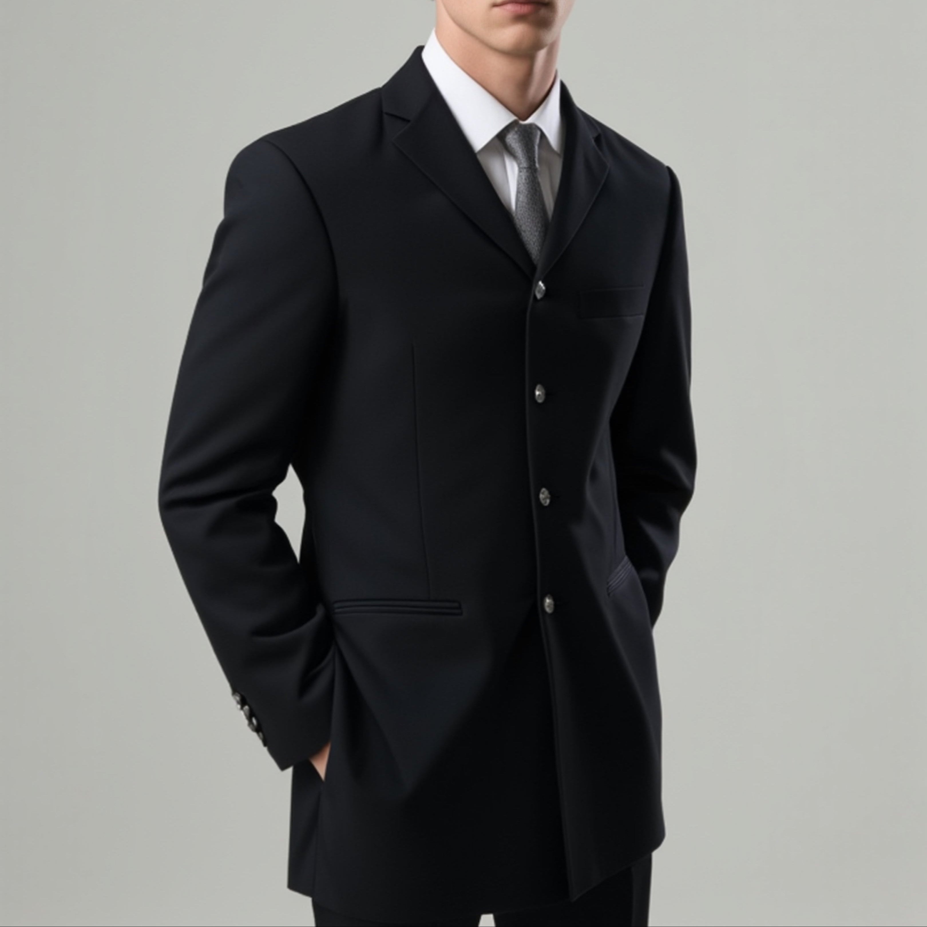 Completo Giacca e pantalone elegante nero | E. DI SANTO cerimonia