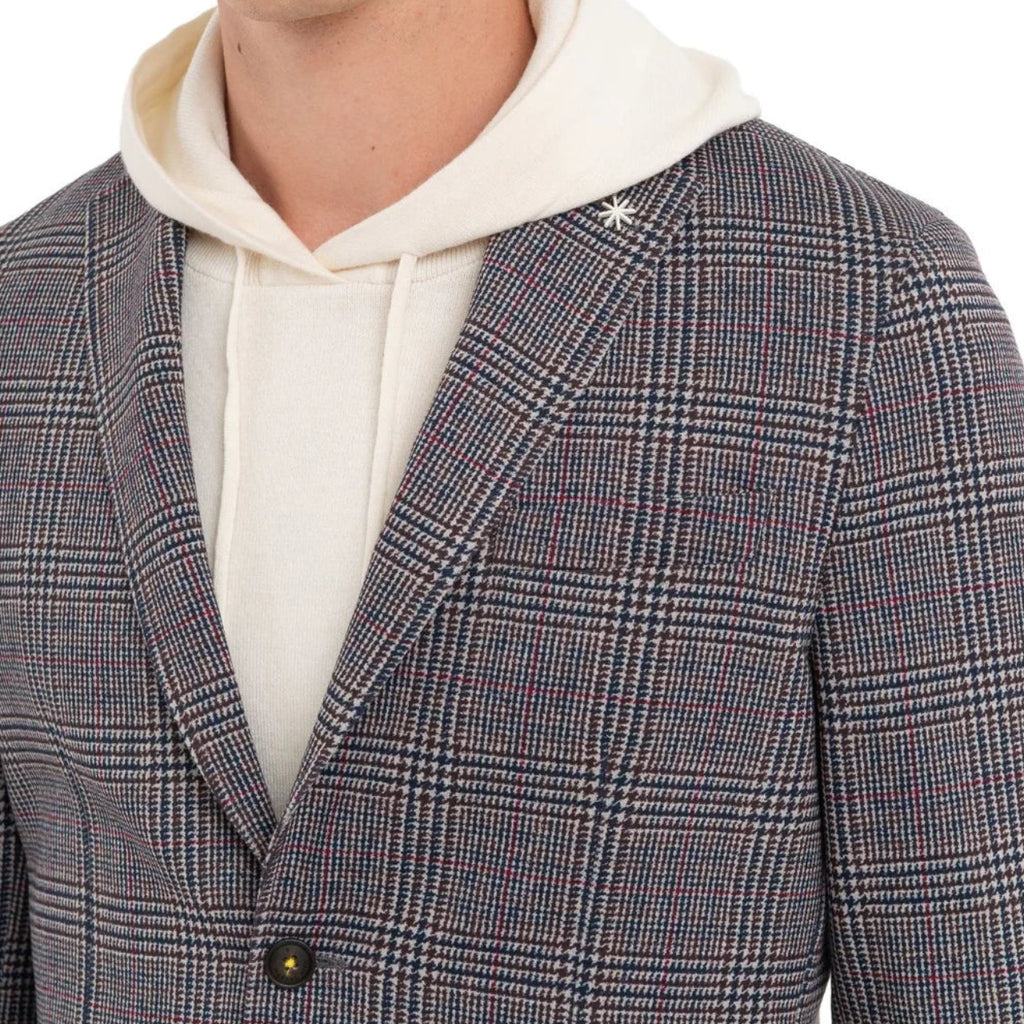 Giacca Blazer fantasia a scacchi | Manuel Ritz